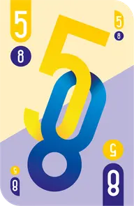 DNUP yellow card with number 5